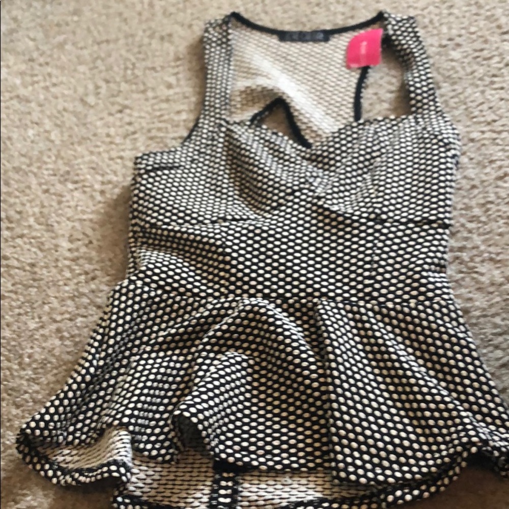 Halter peplum top